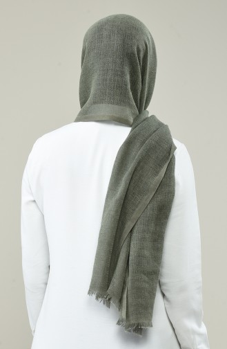 Organic Linen Shawl 3009OK-06 Khaki 3009OK-06