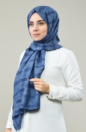 Stoned Cotton Shawl 3010TS-09 Jeans Blue 3010TS-09