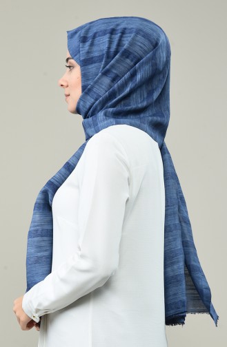 Stoned Cotton Shawl 3010TS-09 Jeans Blue 3010TS-09