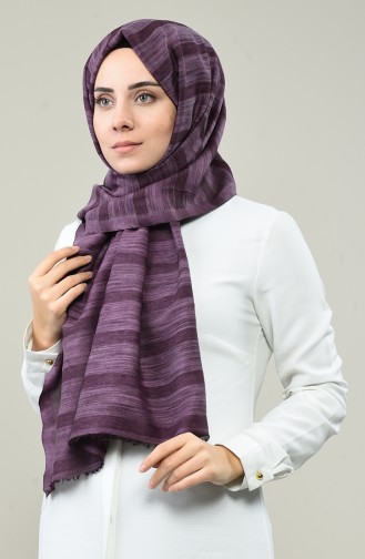 Châle Coton 3010TS-10 Couleur D aubergine 3010TS-10