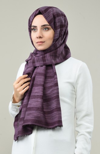 Châle Coton 3010TS-10 Couleur D aubergine 3010TS-10