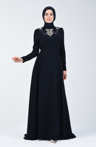 Abendkleid 7060-01 Dunkelblau 7060-01