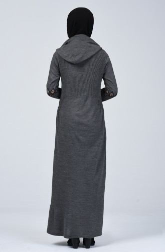 Rauchgrau Hijab Kleider 2179A-06