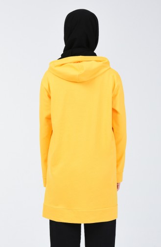 İki İplik Sweatshirt 2237-08 Sarı