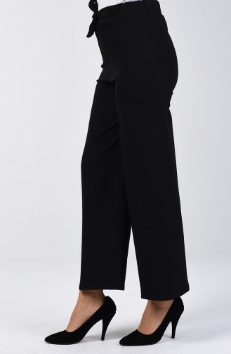 Pantalon Large Taille Élastique 1995-01 Noir 1995-01