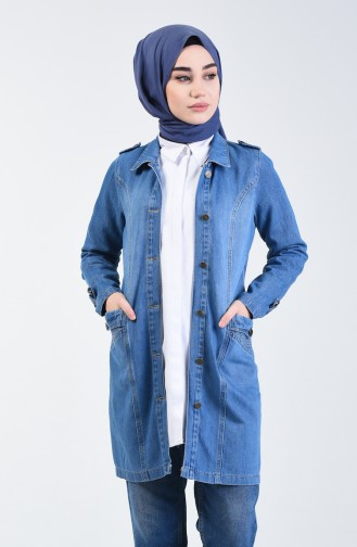 Veste Jean à Poche  6088-02 Bleu Jean 6088-02