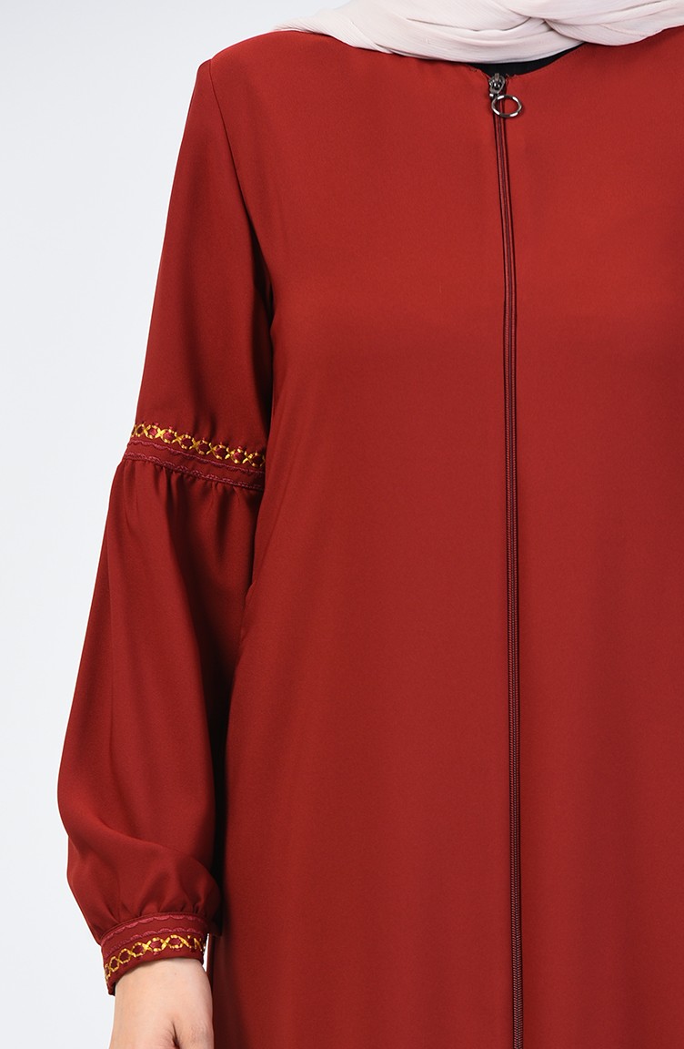balloon sleeve open abaya