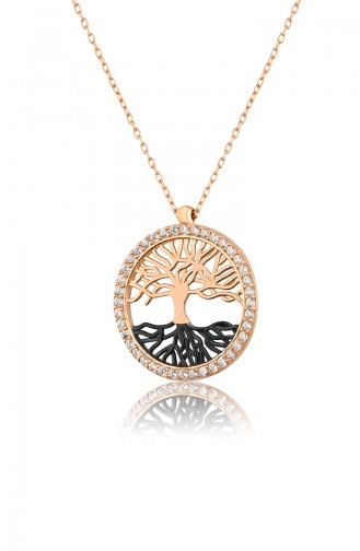 Collier  Arbre de Vie en Argent Sterling 925	PP2345	Rose 2345