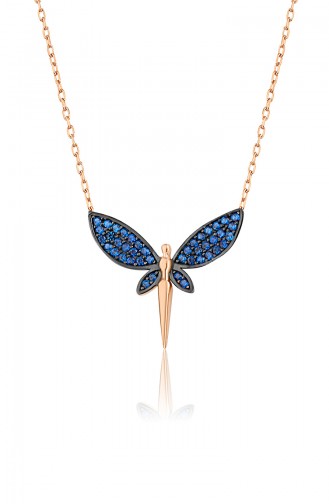 Navy Blue Necklace 2363