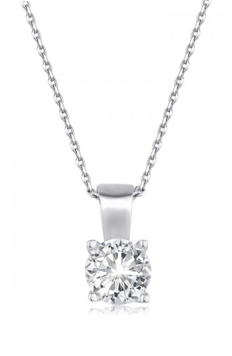 Sky Diamond Solitaire Halskette    sky-3061	Weiss 3061