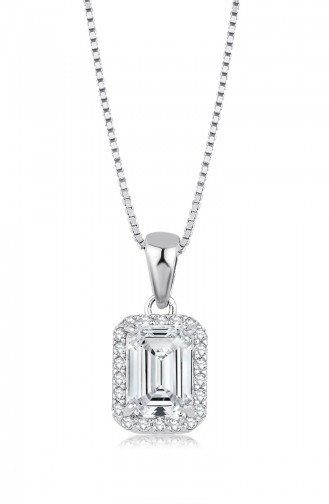 Sky Diamond Collier Baguette sky-3071 Blanc 3071