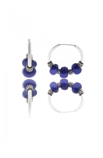 Boucle D oreille en Perles Bleue P2148 Coloré 2148