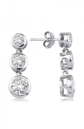 Sky Diamond  Boucles D oreilles Tria	sky-2732	Blanc 2732