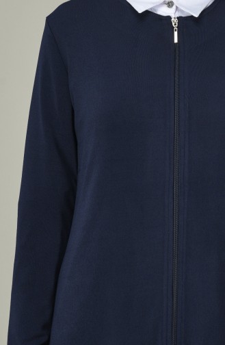 Abaya à Fermeture 8150-01 Bleu Marine 8150-01