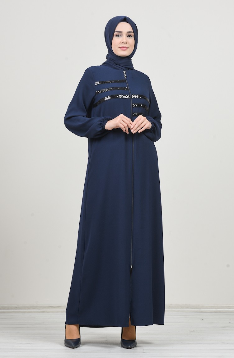 navy abaya