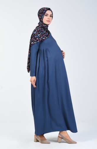 Blue Hijab Dress 8147-05