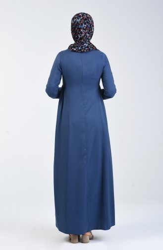 Blue Hijab Dress 8147-05