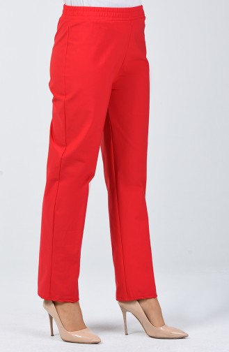 Pantalon Taille Élastique 1424PNT-01 Rouge 1424PNT-01