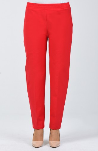 Pantalon Taille Élastique 1424PNT-01 Rouge 1424PNT-01