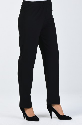 Pantalon Taille Élastique 3137PNT-01 Noir 3137PNT-01