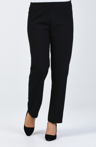 Pantalon Taille Élastique 3137PNT-01 Noir 3137PNT-01