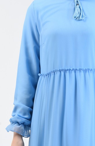 Bağcıklı Elbise 1892-09 Bebe Mavi