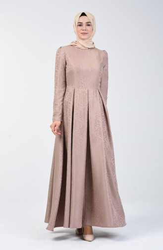 Mink Hijab Dress 7262-02