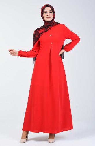 Red İslamitische Jurk 0050-12