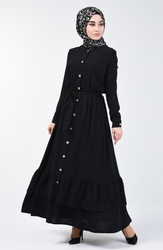 Black Hijab Dress 0067-01