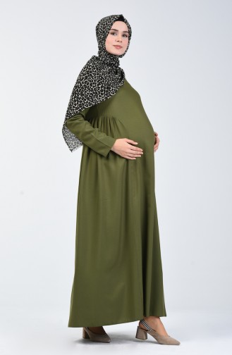 Grün Hijab Kleider 8147-02