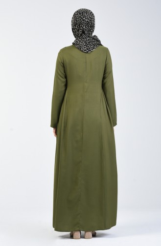 Grün Hijab Kleider 8147-02