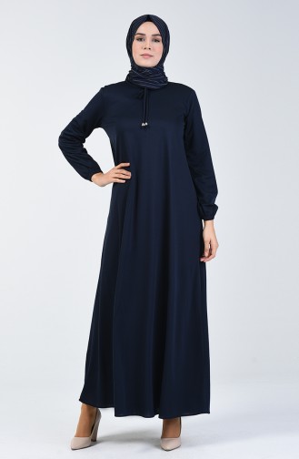 Robe Manche Élastique 1811-09 Bleu Marine 1811-09