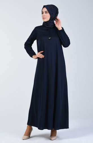 Robe Manche Élastique 1811-09 Bleu Marine 1811-09