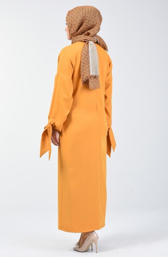 Mustard Hijab Dress 0051-01