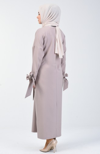 فستان رمادي فاتح 0051-02