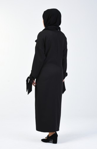  Robe Nouée Sur Le Devant 0051-04 Noir 0051-04