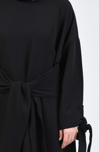  Robe Nouée Sur Le Devant 0051-04 Noir 0051-04