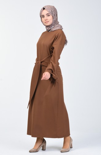 Brown Hijab Dress 0051-05
