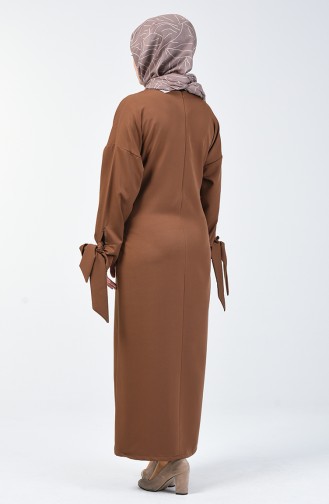 Brown Hijab Dress 0051-05