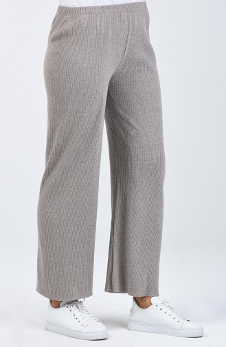 Tricot wide Pants Mink 4492-20