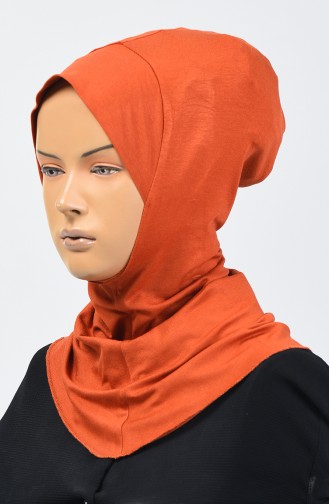 Bonnet Hijab Peigné 13142-18 Brique 13142-18