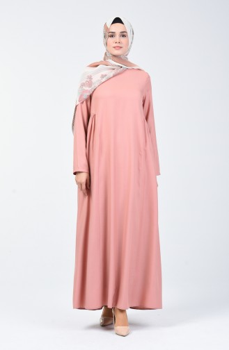 فستان زهري باهت 8147-04