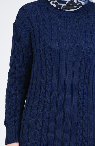 Pull Tricot Long 1993-01 Bleu Marine 1993-01