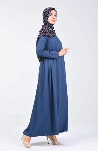 Blue Hijab Dress 8147-05