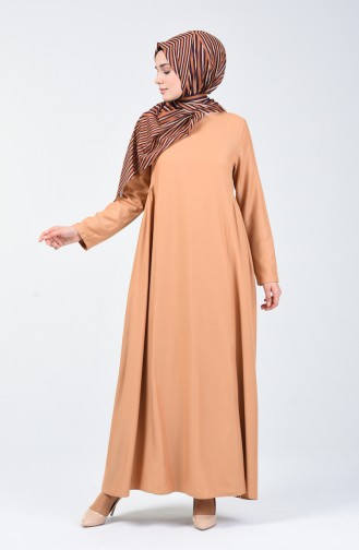 Sefamerve Hamile Elbise 8147-01 Koyu Vizon