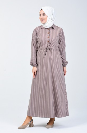 Mink Hijab Dress 3000-01