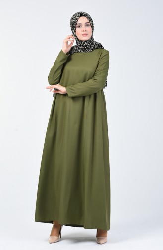 Green Hijab Dress 8147-02