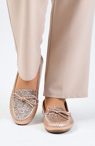 Rose Tan Women`s Flats 3100