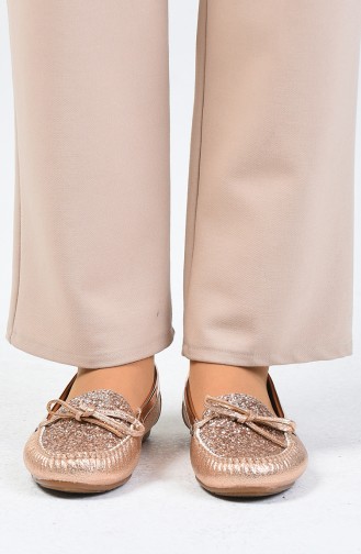 Rose Tan Women`s Flats 3100