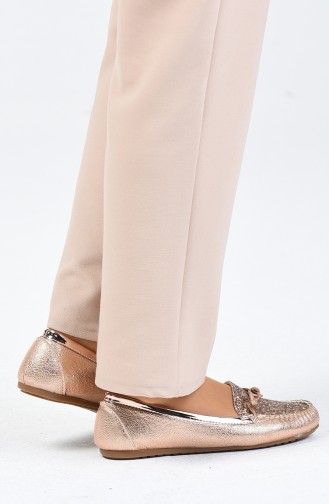 Rose Tan Women`s Flats 3100